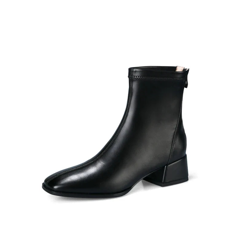 Bold Boundary Genuine Leather Boots