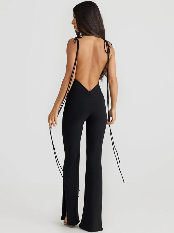 Dulsara | Rückenfreier, Ärmelloser Sexy Jumpsuit