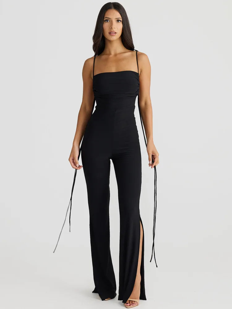 Dulsara | Rückenfreier, Ärmelloser Sexy Jumpsuit