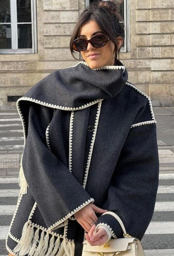 Chanel | Stylish Scarf Coat