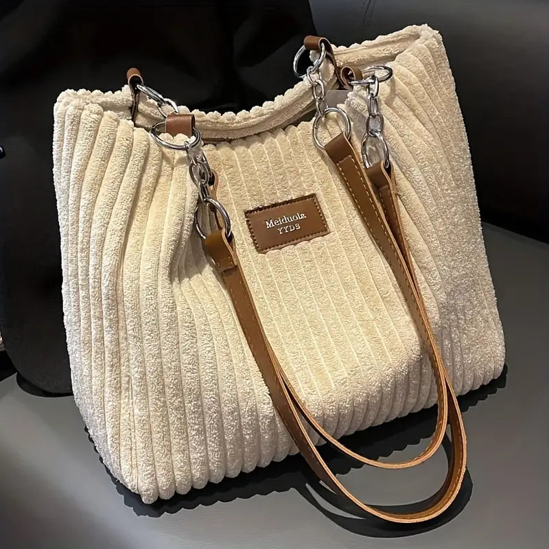 Perla | Borsa elegante in velluto a coste